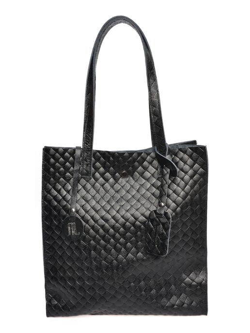 Anna Luchini Schwarz Rindsledertasche - Image 1