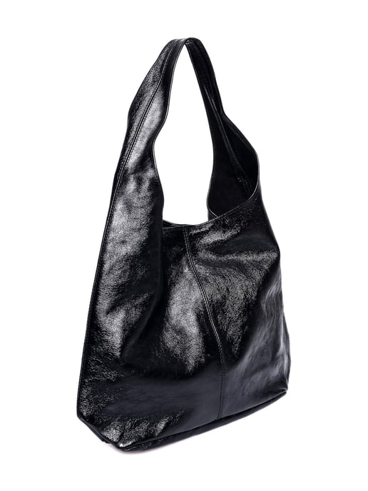 Luisa Vannini Schwarz Rindsledertasche - Image 2
