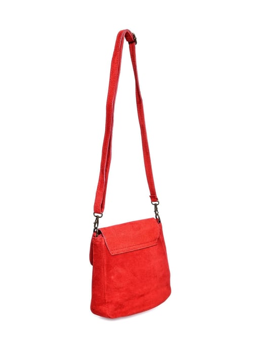 Anna Luchini Rot Rindsledertasche - Image 2