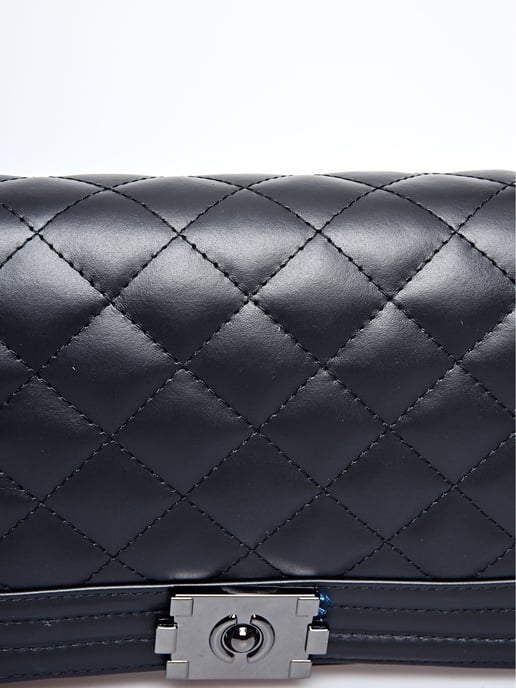 Anna Luchini Schwarz Rindsledertasche - Image 3
