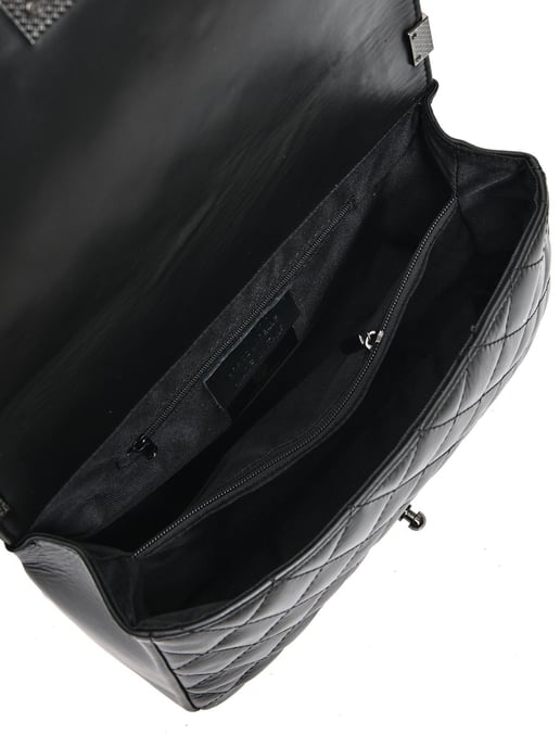 Anna Luchini Schwarz Rindsledertasche - Image 4