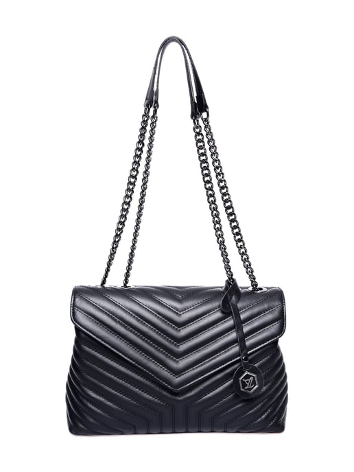 Luisa Vannini Schwarz Rindsledertasche - Image 1