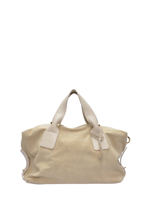 Anna Luchini Beige Rindsledertasche - Image 1