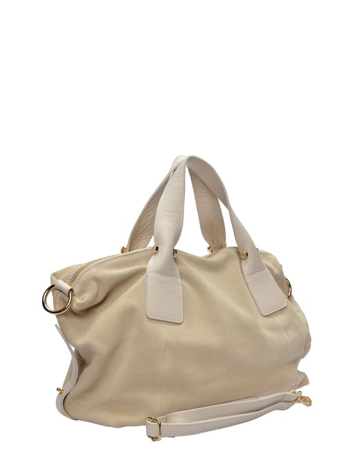Anna Luchini Beige Rindsledertasche - Image 2