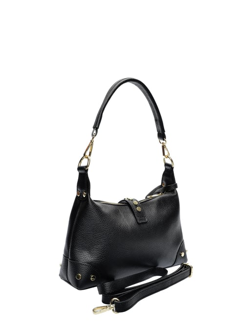 Anna Luchini Schwarz Rindsledertasche - Image 2