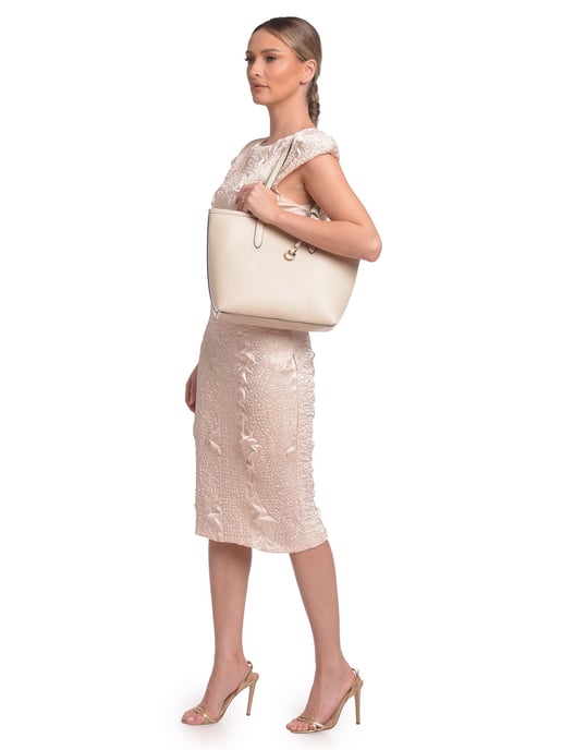 Roberta M Beige Rindsledertasche - Image 5