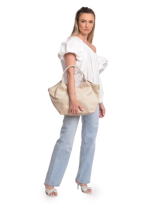 Isabella Rhea Beige Rindsledertasche - Image 5