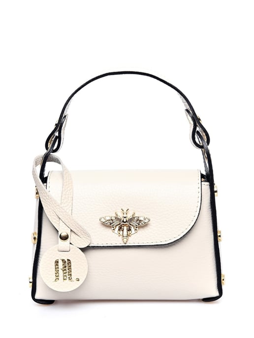 Anna Luchini Beige Rindsledertasche - Image 1