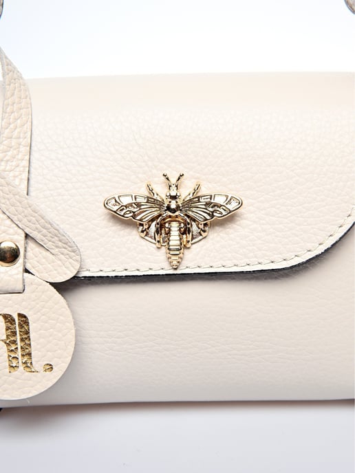 Anna Luchini Beige Rindsledertasche - Image 3