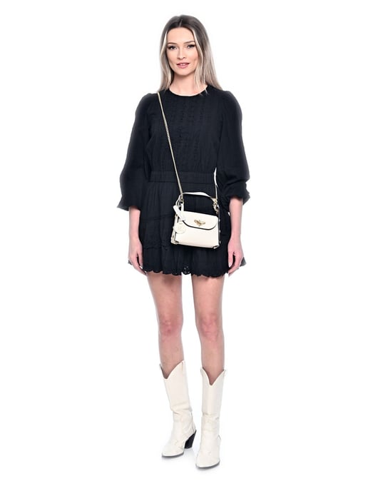 Anna Luchini Beige Rindsledertasche - Image 5