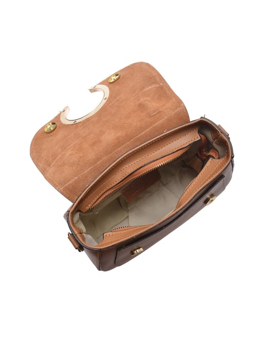 Luisa Vannini Braun Rindsledertasche - Image 4