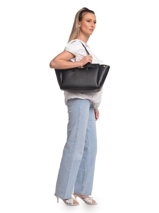 Isabella Rhea Schwarz Rindsledertasche - Image 5
