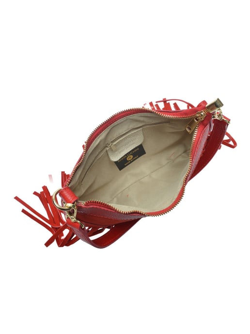 Anna Luchini Rot Rindsledertasche - Image 4