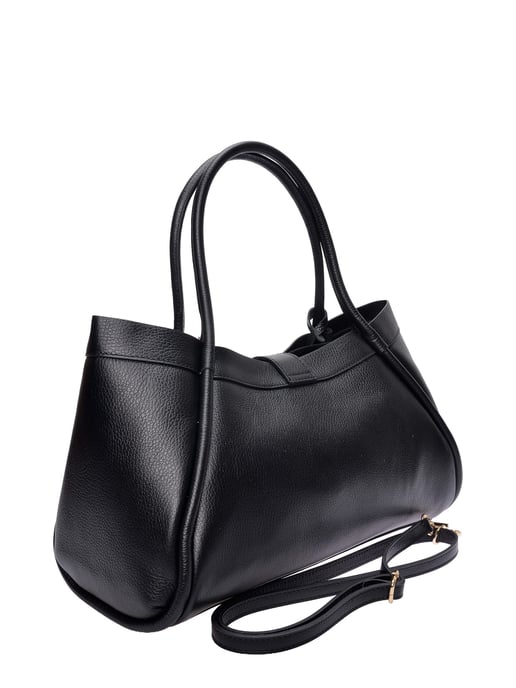 Luisa Vannini Schwarz Rindsledertasche - Image 2