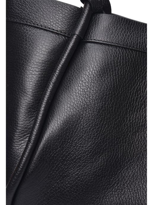 Luisa Vannini Schwarz Rindsledertasche - Image 3