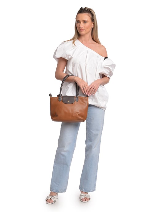 Anna Luchini Braun Rindsledertasche - Image 5