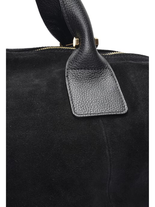 Anna Luchini Schwarz Rindsledertasche - Image 3