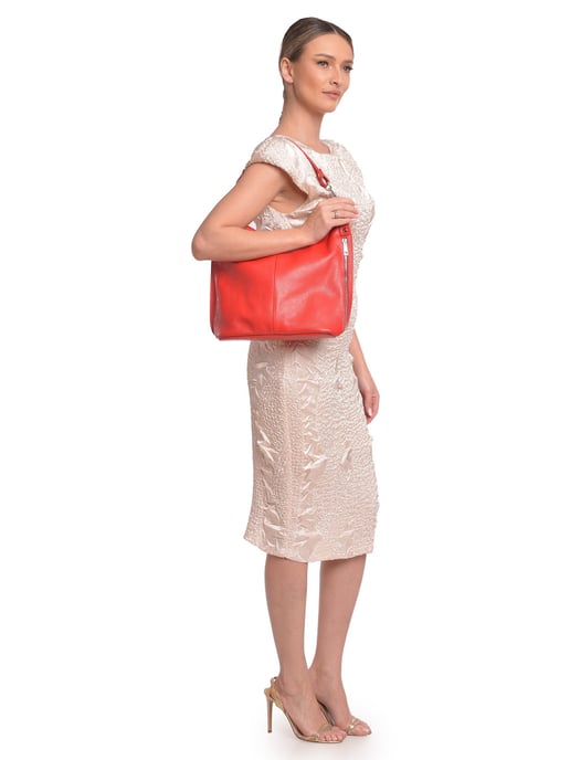 Roberta M Rot Rindsledertasche - Image 5