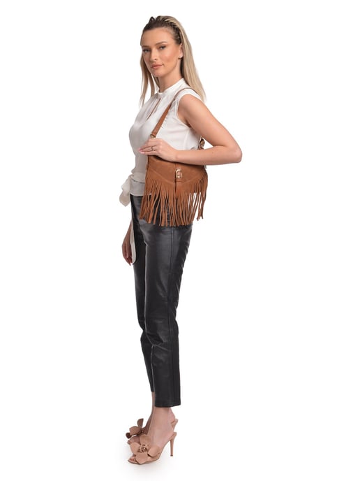 Anna Luchini Braun Rindsledertasche - Image 5