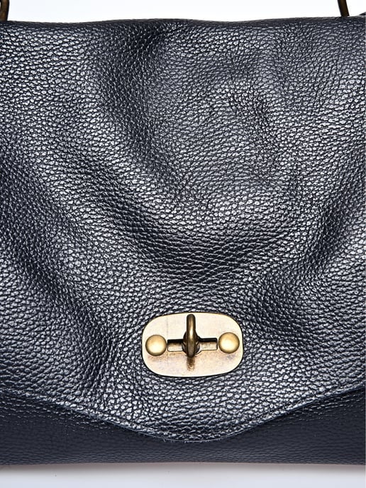 Anna Luchini Schwarz Rindsledertasche - Image 3