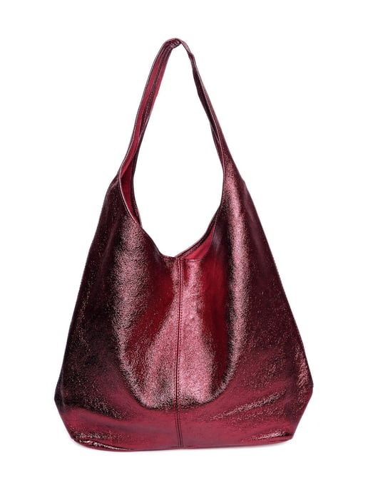 Luisa Vannini Rot Rindsledertasche - Image 1