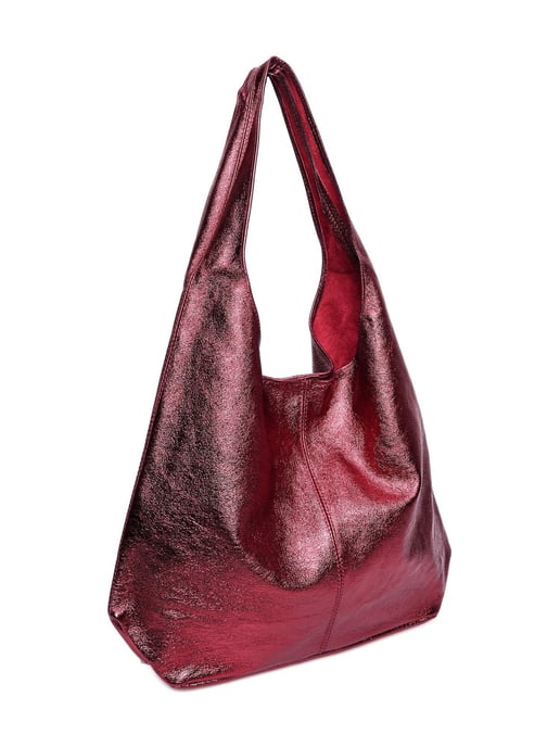 Luisa Vannini Rot Rindsledertasche - Image 2