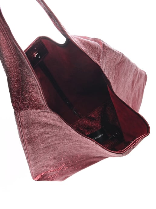 Luisa Vannini Rot Rindsledertasche - Image 4