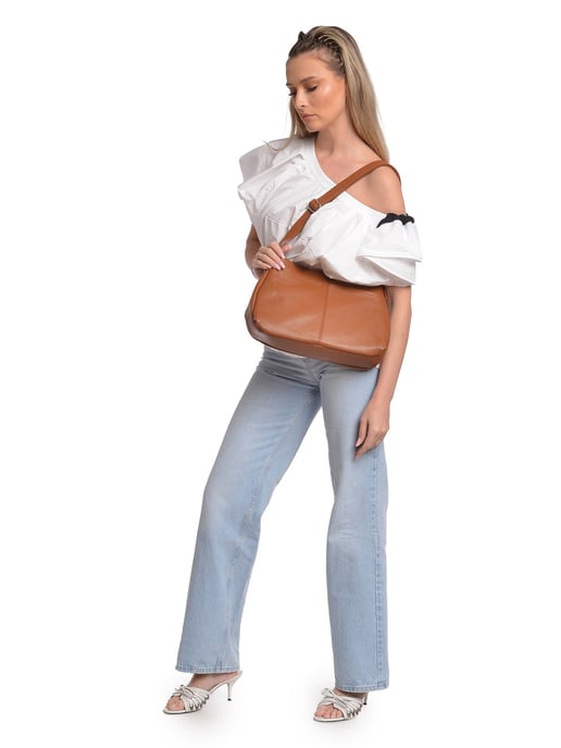Isabella Rhea Braun Rindsledertasche - Image 4