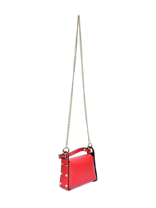 Anna Luchini Rot Rindsledertasche - Image 2