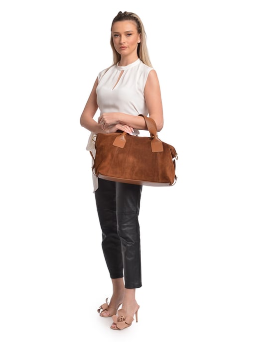 Anna Luchini Braun Rindsledertasche - Image 5