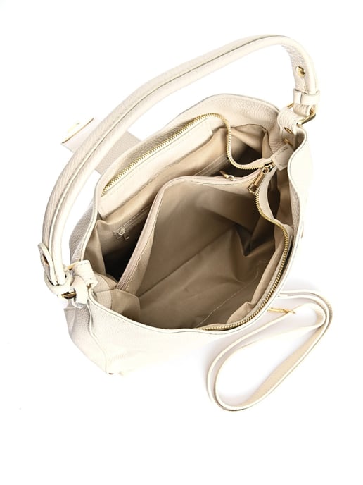Roberta M Beige Rindsledertasche - Image 4