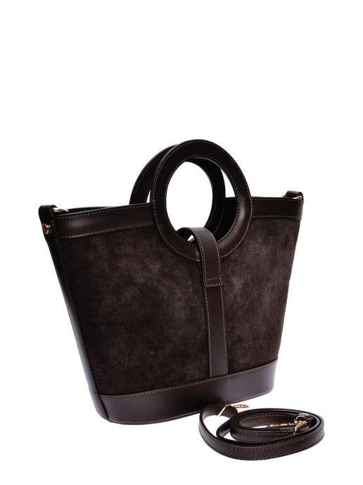 Anna Luchini Kastanienbraun Rindsledertasche - Image 2