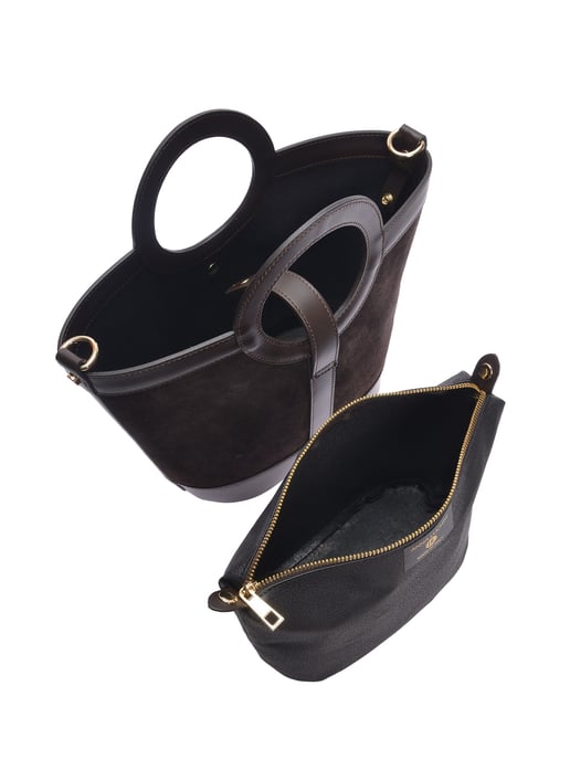 Anna Luchini Kastanienbraun Rindsledertasche - Image 4