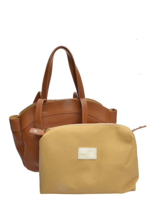 Anna Luchini Braun Rindsledertasche - Image 3