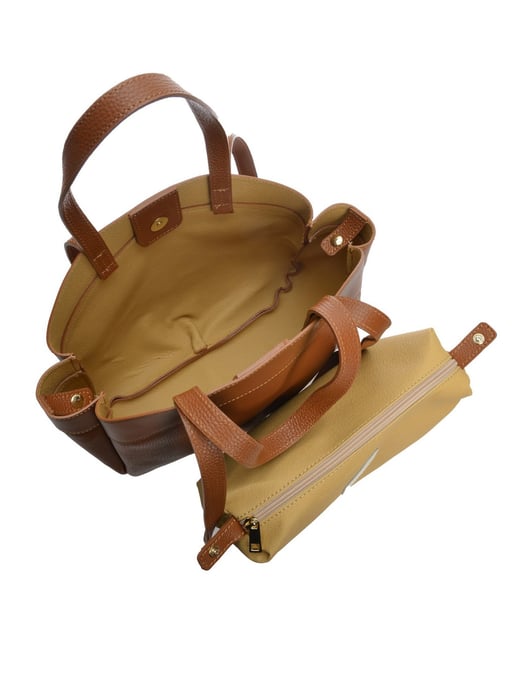 Anna Luchini Braun Rindsledertasche - Image 4