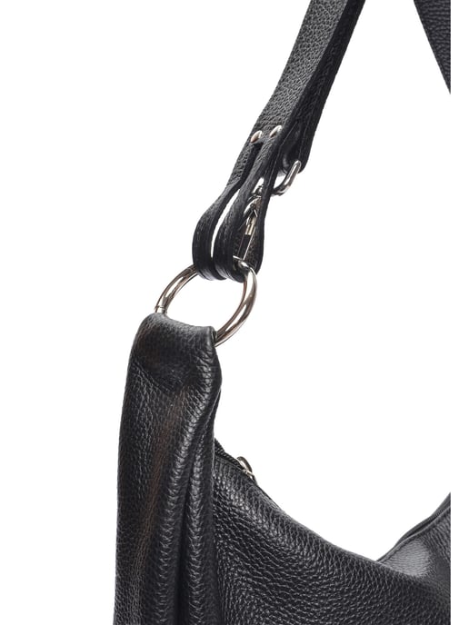 Anna Luchini Schwarz Rindsledertasche - Image 3