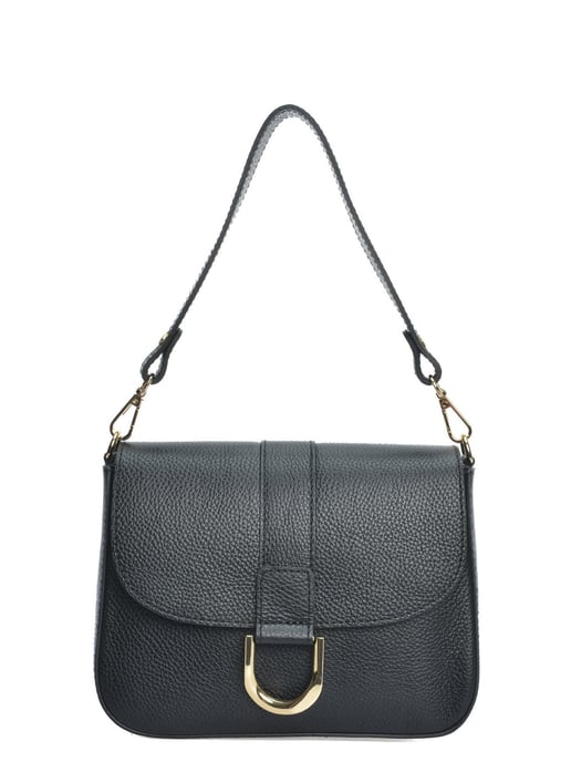 Anna Luchini Schwarz Rindsledertasche - Image 1