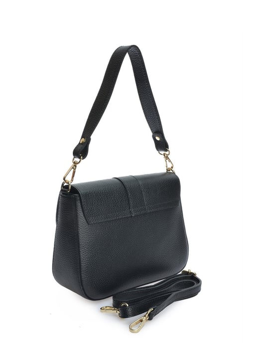 Anna Luchini Schwarz Rindsledertasche - Image 2