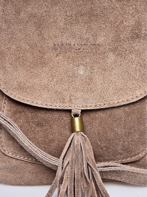 Anna Luchini Beige Rindsledertasche - Image 3