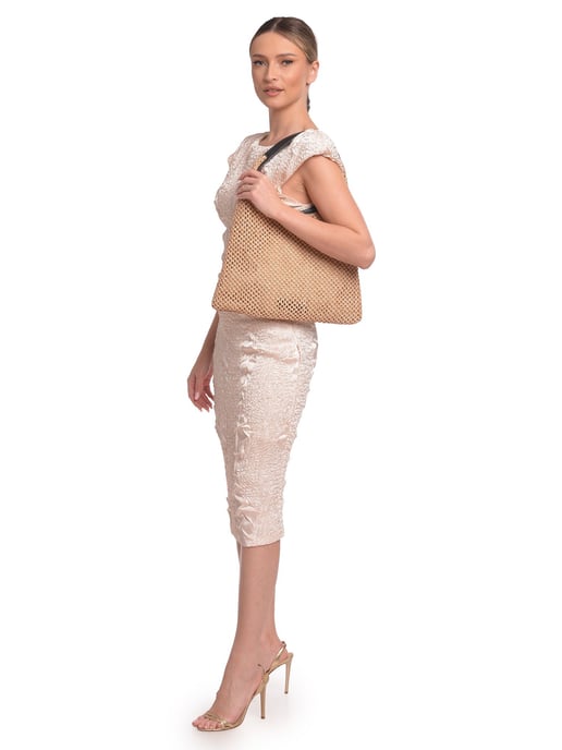 Luisa Vannini Schwarz Rindsledertasche - Image 5