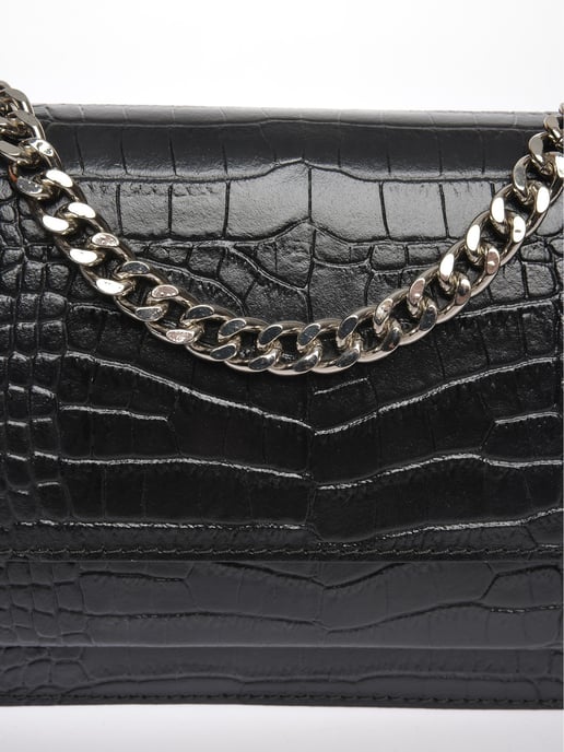Luisa Vannini Schwarz Rindsledertasche - Image 3
