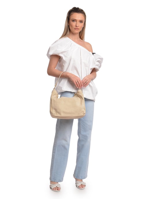 Isabella Rhea Beige Rindsledertasche - Image 5