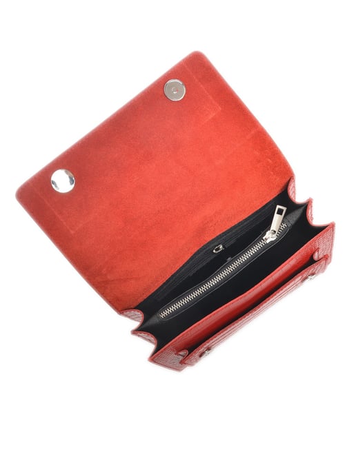 Luisa Vannini Rot Rindsledertasche - Image 4