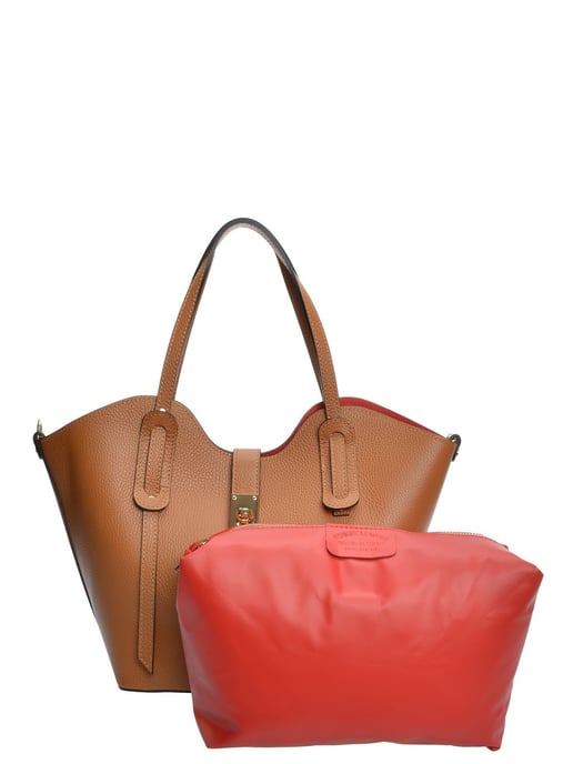 Isabella Rhea Braun Rindsledertasche - Image 3