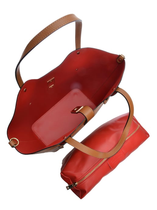 Isabella Rhea Braun Rindsledertasche - Image 4