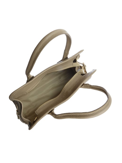 Anna Luchini Beige Rindsledertasche - Image 4