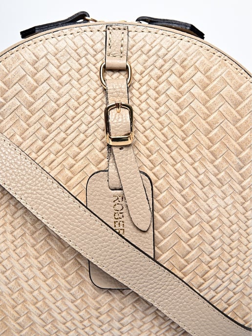 Roberta M Beige Rindsledertasche - Image 3