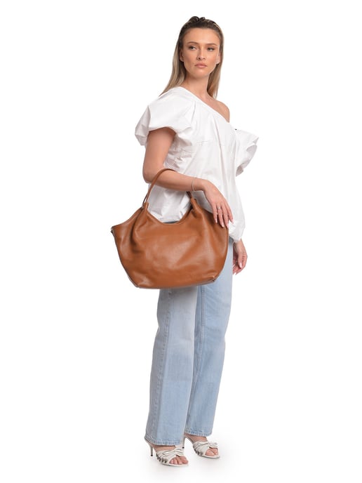 Isabella Rhea Braun Rindsledertasche - Image 5