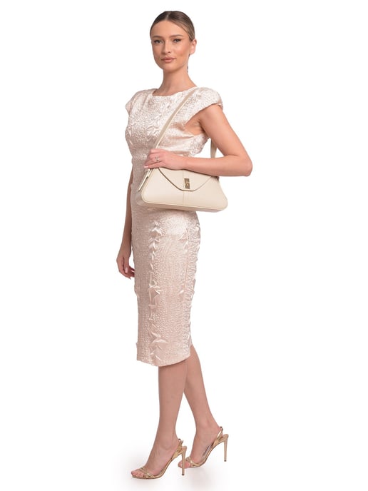 Roberta M Beige Rindsledertasche - Image 5