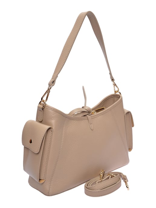 Anna Luchini Beige Rindsledertasche - Image 2